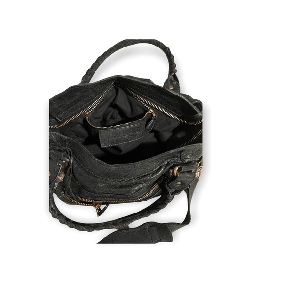 Balenciaga Black Leather Satchel - Picture 3 of 11